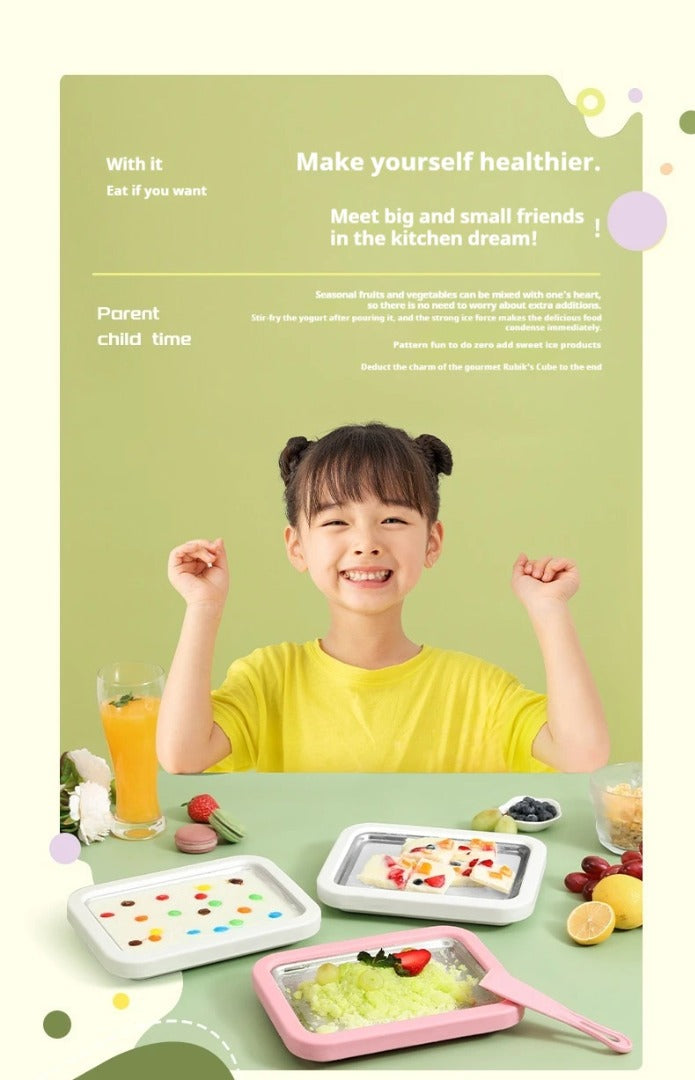 🧊🧊Wielofunkcyjna kostkarka do lodu DIY z tacką na lodówkę, odpowiednia na przyjęcia świąteczne, dla rodzin i dzieci, lody